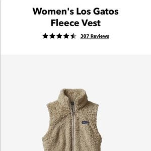 Women’s Patagonia Los Gatos Fleece Vest size S in “El Cap Khaki”